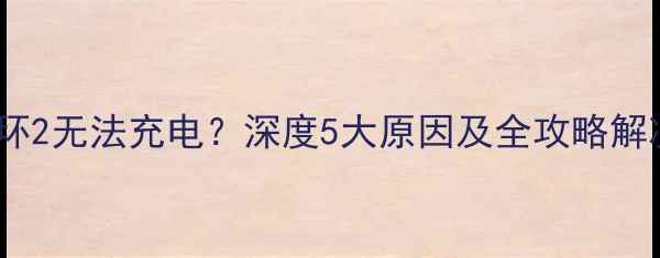 图片 小米手环2无法充电？深度5大原因及全攻略解决方法2