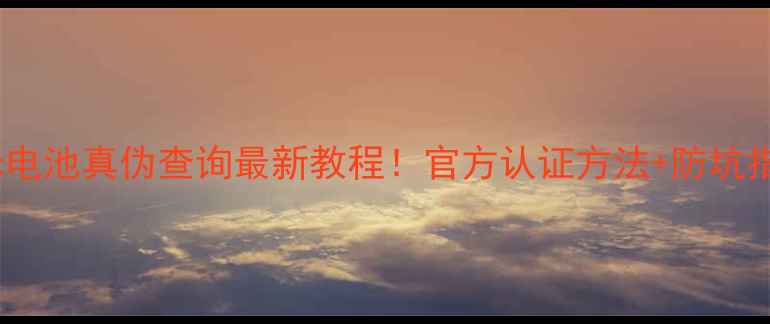 小米电池真伪查询最新教程官方认证方法防坑指南