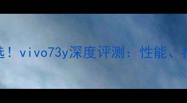 图片 度性价比之选！vivo73y深度评测：性能、拍照与续航全