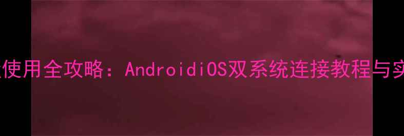 手机优盘使用全攻略AndroidiOS双系统连接教程与实用技巧