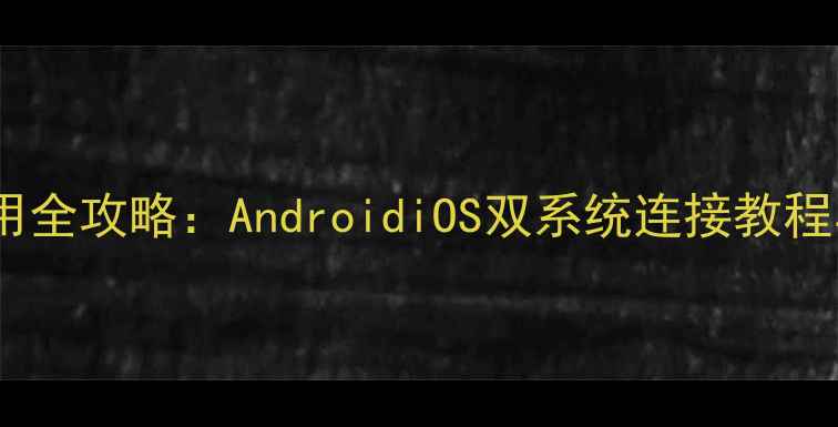 图片 手机优盘使用全攻略：AndroidiOS双系统连接教程与实用技巧2