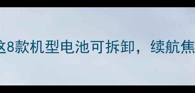图片 手机换电池攻略！这8款机型电池可拆卸，续航焦虑终结者来了～✨2