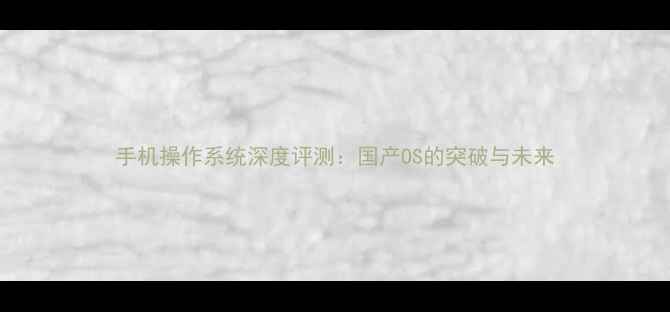 手机操作系统深度评测国产OS的突破与未来