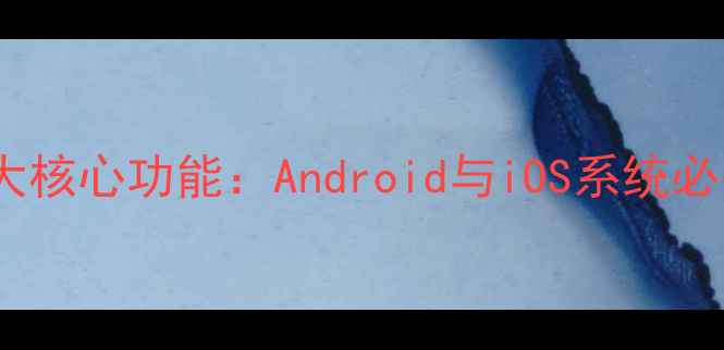 图片 手机系统十大核心功能：Android与iOS系统必备操作指南2