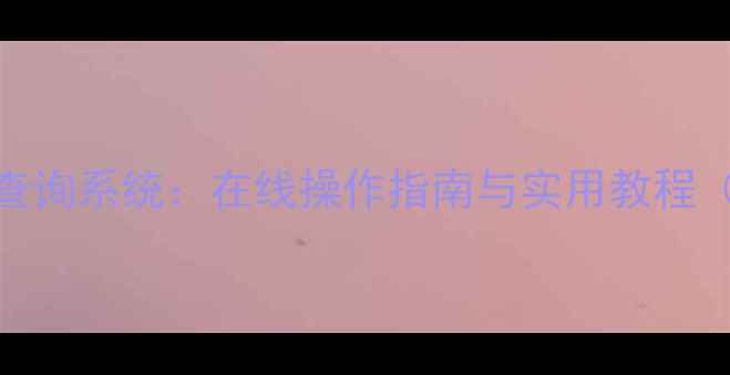 图片 手机销售记录查询系统：在线操作指南与实用教程（附完整流程）