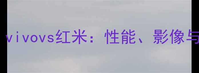 旗舰机型选购必看vivovs红米性能影像与性价比的终极对决