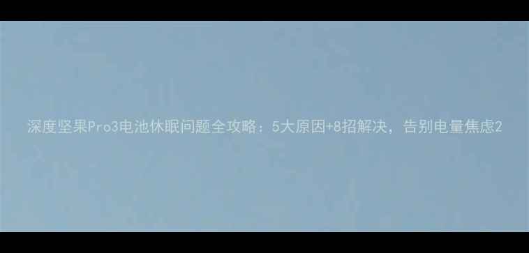 深度坚果Pro3电池休眠问题全攻略5大原因8招解决告别电量焦虑