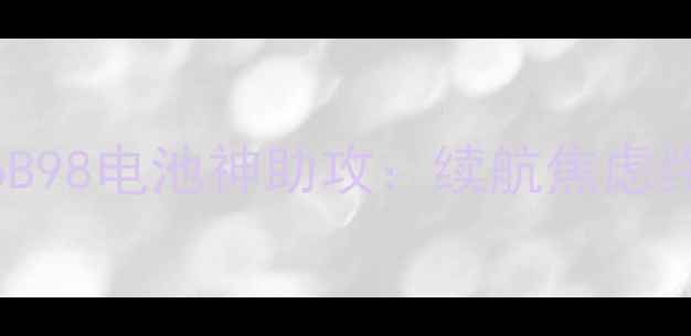 图片 深度测评！vivoB98电池神助攻：续航焦虑终结者实测报告1