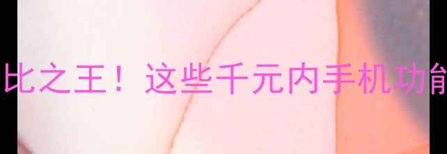 图片 百元档性价比之王！这些千元内手机功能远超期待1