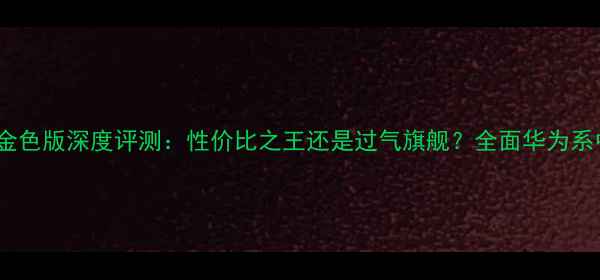 荣耀6Plus金色版深度评测性价比之王还是过气旗舰全面华为系中端机新宠