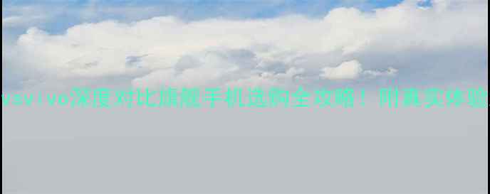 图片 荣耀vsvivo深度对比旗舰手机选购全攻略！附真实体验测评