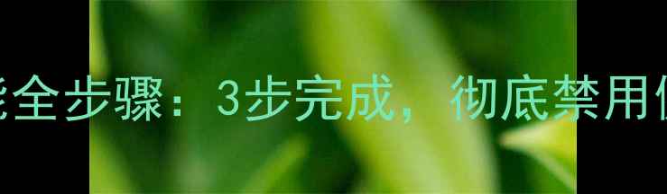 详细教程苹果手机关闭健康功能全步骤3步完成彻底禁用健康应用iOS16-17通用指南
