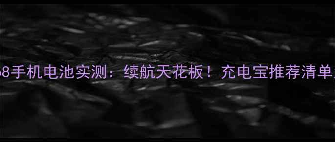 图片 飞利浦968手机电池实测：续航天花板！充电宝推荐清单大公开✨