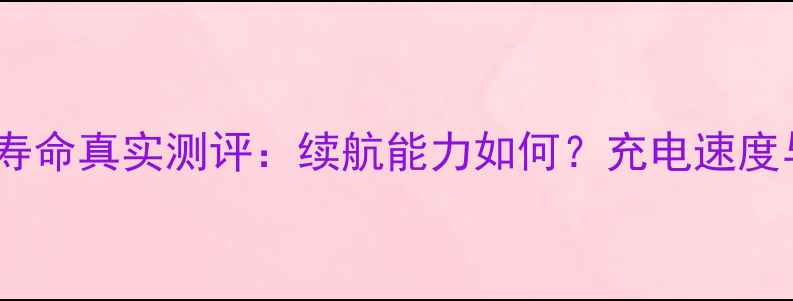 魅族Pro6电池寿命真实测评续航能力如何充电速度与使用场景全