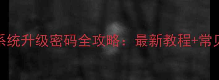 图片 魅族手机系统升级密码全攻略：最新教程+常见问题解答