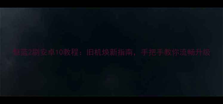图片 魅蓝2刷安卓10教程：旧机焕新指南，手把手教你流畅升级