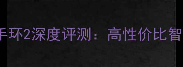 图片 🌟乐心手环vs小米手环2深度评测：高性价比智能手表选购指南✨2