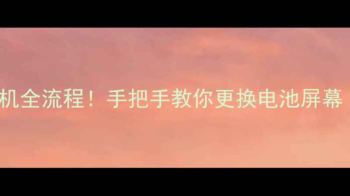 图片 📱OPPOUlike3拆机全流程！手把手教你更换电池屏幕（附工具清单）2