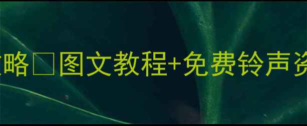 图片 📱iPhone6铃声设置全攻略✨图文教程+免费铃声资源推荐（附避坑指南）