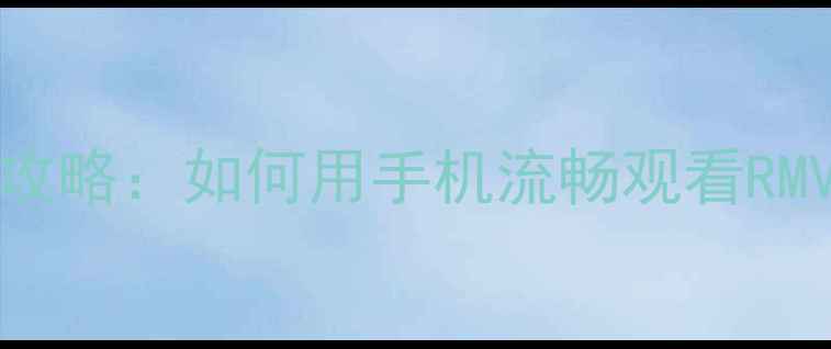 iPhoneRMVB播放器终极攻略如何用手机流畅观看RMVB电影附免费软件推荐