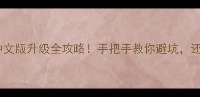 图片 📱安卓系统中文版升级全攻略！手把手教你避坑，还能省流量？2
