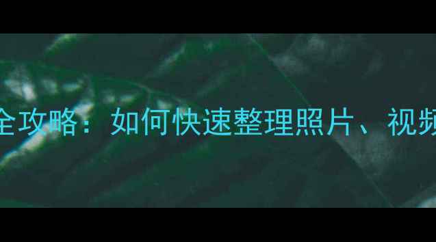 图片 📱小米手机文件管理全攻略：如何快速整理照片、视频和APP？附详细教程2