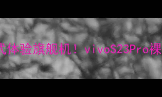 图片 📱度最值得入手的沉浸式体验旗舰机！vivoS23Pro裸眼3D手机深度测评全🎮2