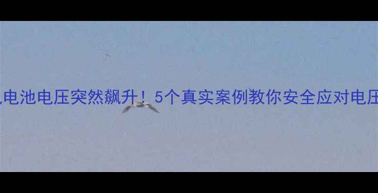 图片 📱手机电池电压突然飙升！5个真实案例教你安全应对电压异常2