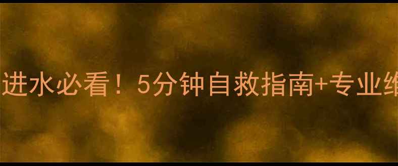 手机电池盒进水必看5分钟自救指南专业维修避坑攻略