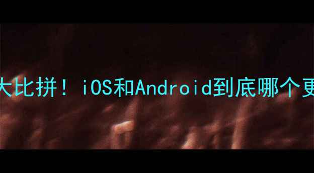 手机系统大比拼iOS和Android到底哪个更适合你