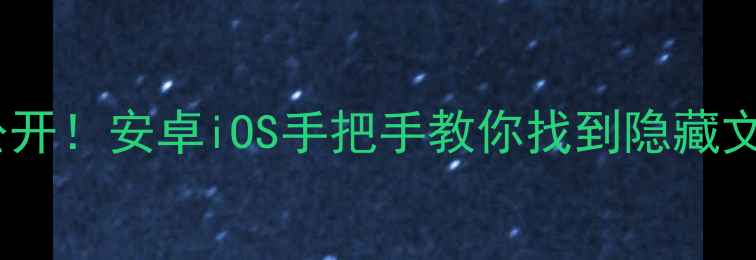 系统铃声存放路径大公开安卓iOS手把手教你找到隐藏文件夹附自定义教程