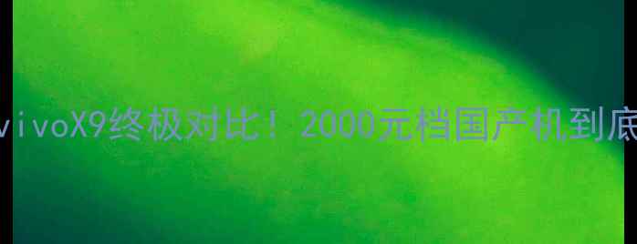 荣耀9vsvivoX9终极对比2000元档国产机到底谁更香