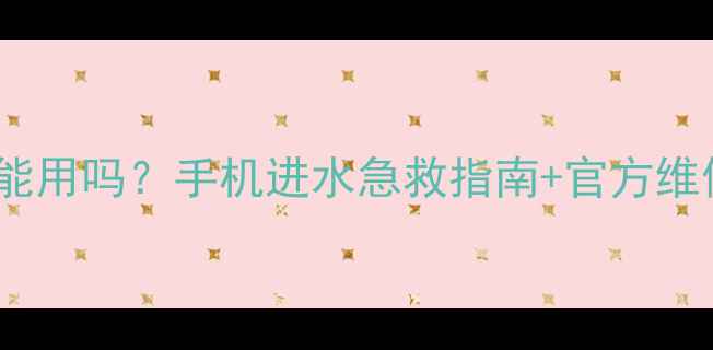 图片 📱💦VivoX9泡水后还能用吗？手机进水急救指南+官方维修避坑全攻略！💦📱2