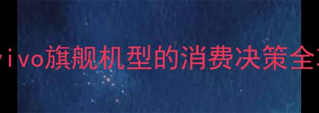 图片 📱💰vivo旗舰机型的消费决策全攻略2