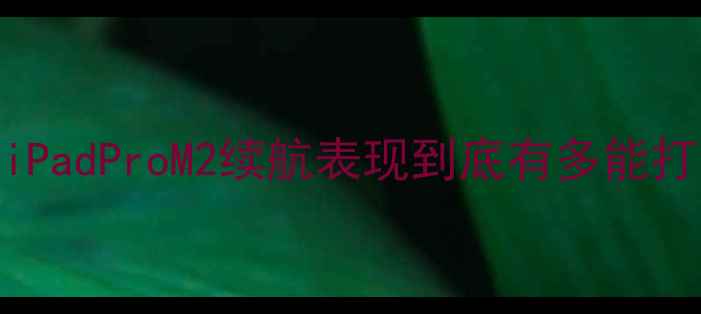 图片 🔋iWork8电池真实测评！iPadProM2续航表现到底有多能打？附充电技巧+隐藏参数1