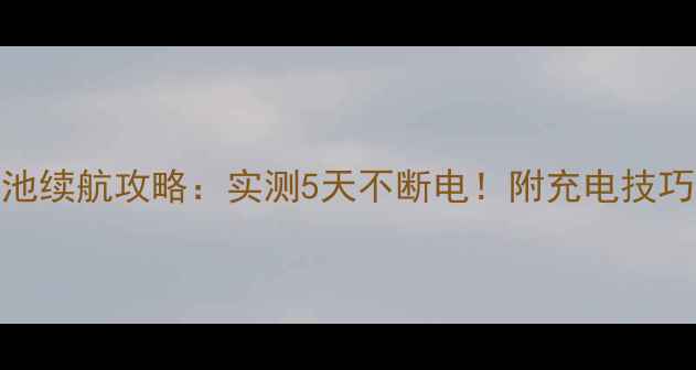 vivoX3L电池续航攻略实测5天不断电附充电技巧与保养秘籍