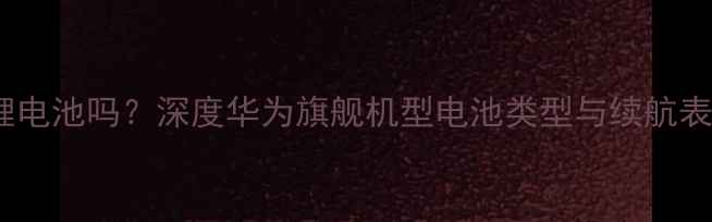 图片 🔋华为手机电池是锂电池吗？深度华为旗舰机型电池类型与续航表现（附实测数据）2