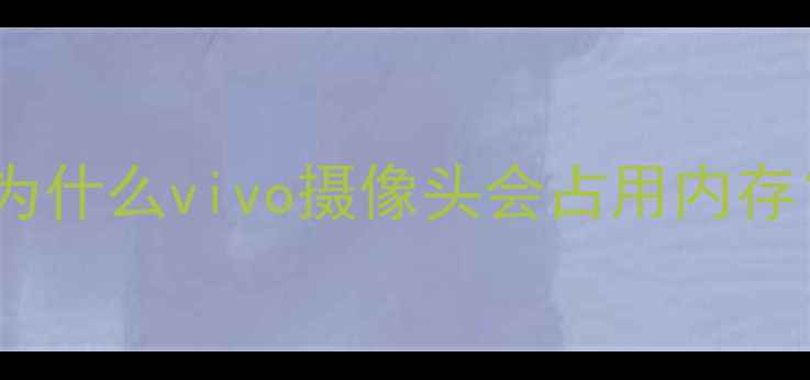 为什么vivo摄像头会占用内存