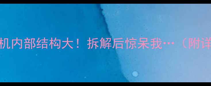 图片 🔥vivo手机内部结构大！拆解后惊呆我…（附详细图解）