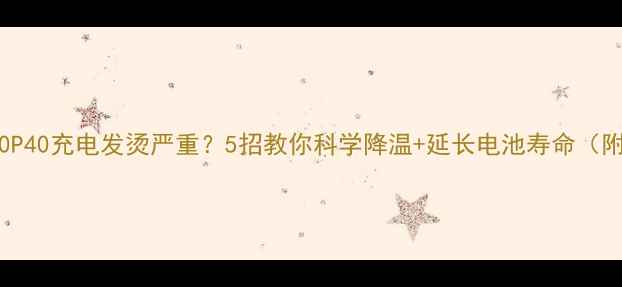 图片 🔥华为P60P50P40充电发烫严重？5招教你科学降温+延长电池寿命（附实测数据）1