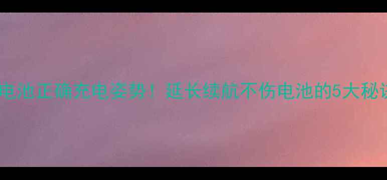 图片 🔥小米手机电池正确充电姿势！延长续航不伤电池的5大秘诀（附图）1